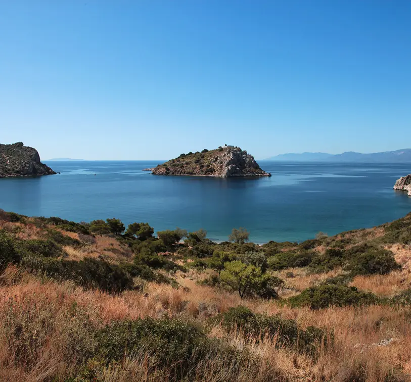 Daskalio Island in Tolo